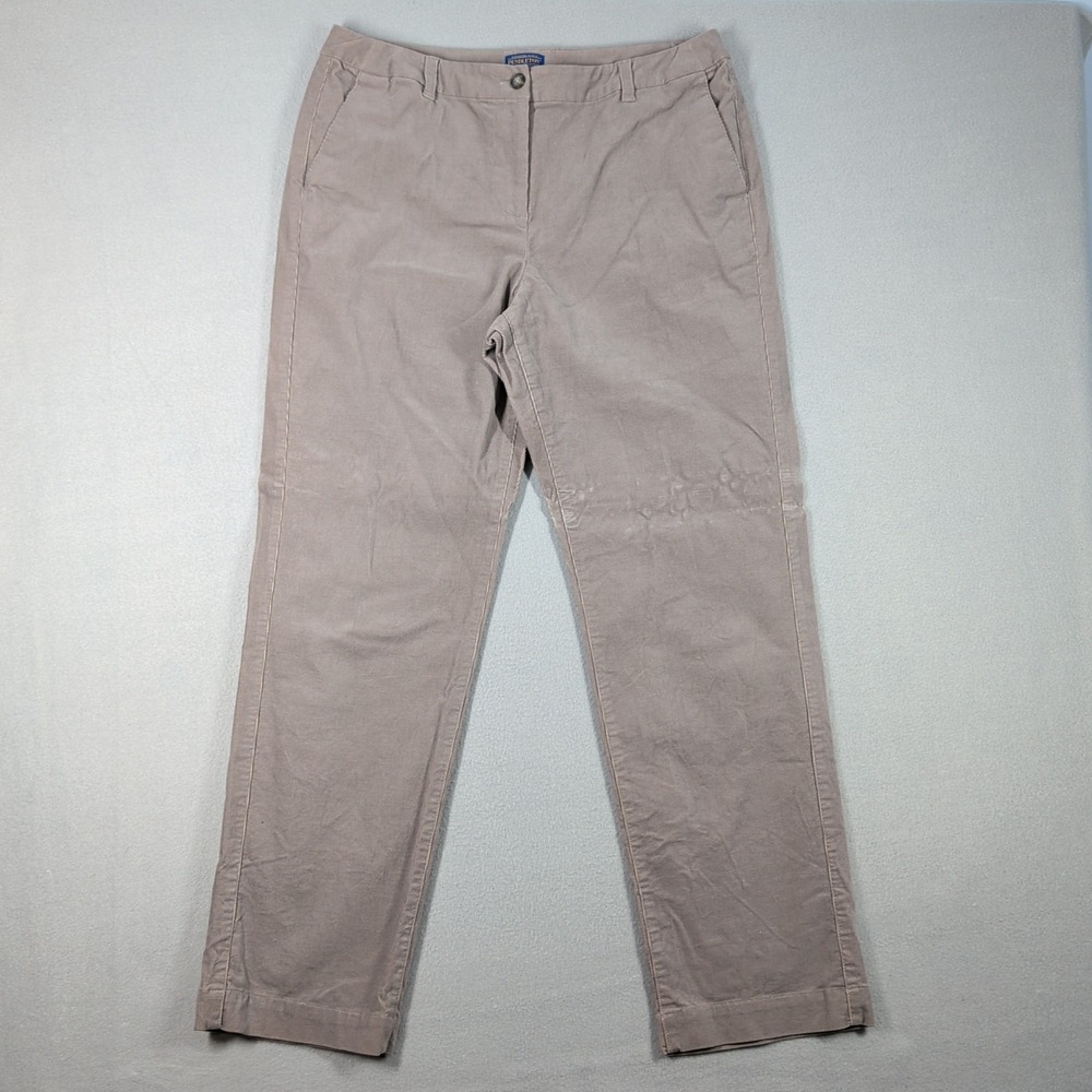 Pendleton Pants Women's 14 Gray Cotton Stretch Straight Leg Casual Chinos